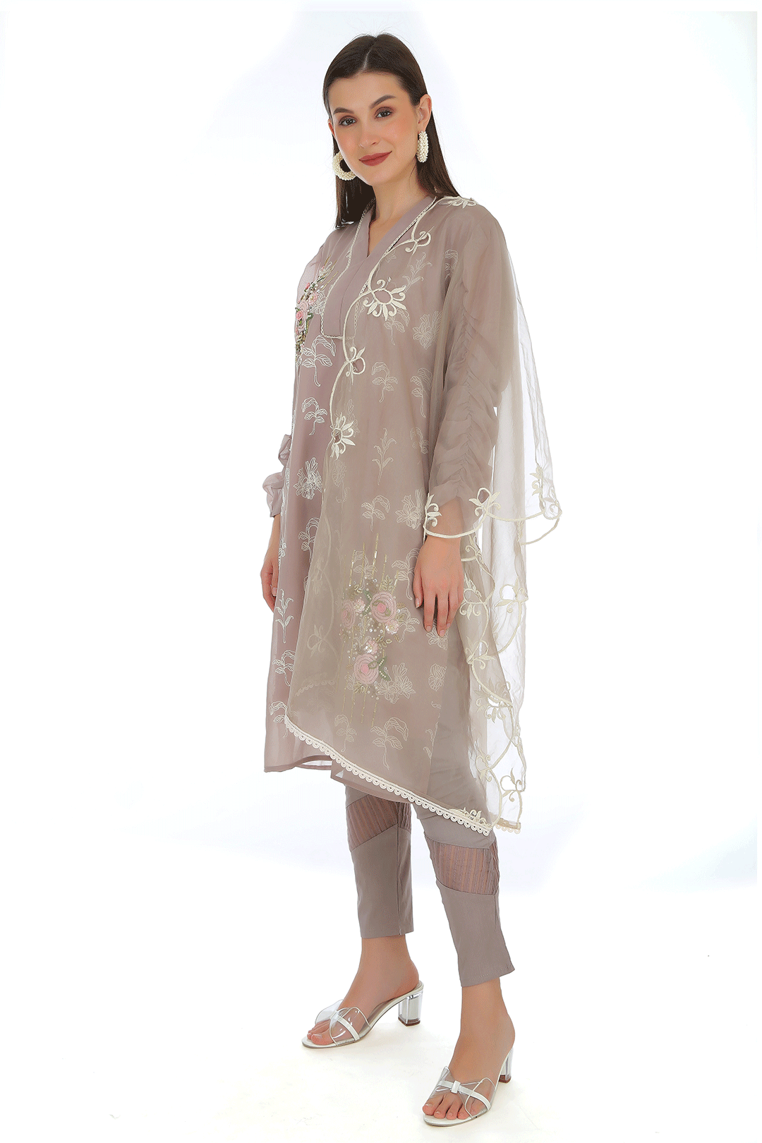 Mahi Mouve Puffed sleeves Suit Set